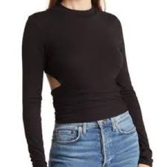 Go Couture Tops - NWT Go Couture Wrap Front Long Sleeve Top Size L